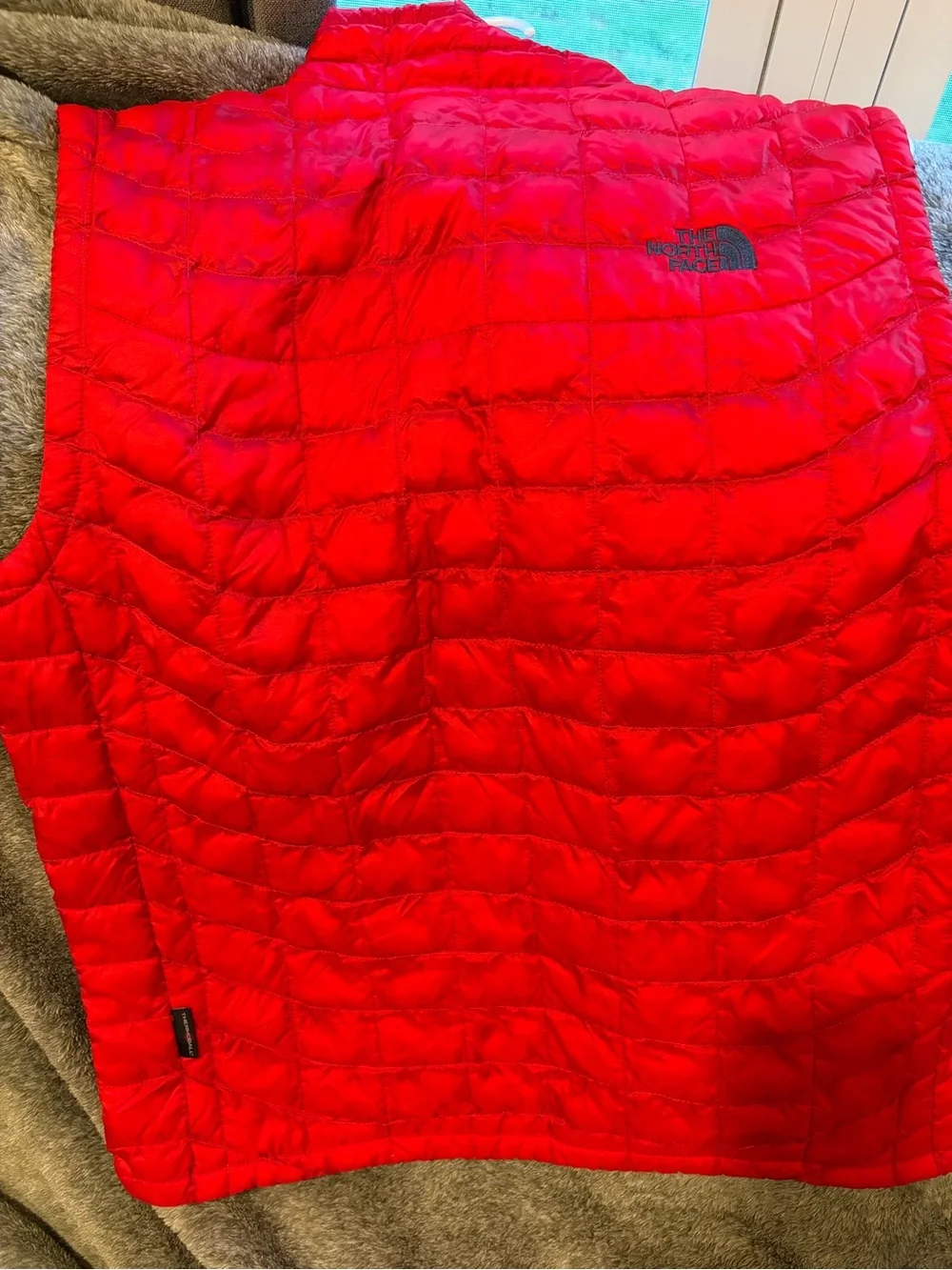 The North Face Red Quilted Packable Women's Vest